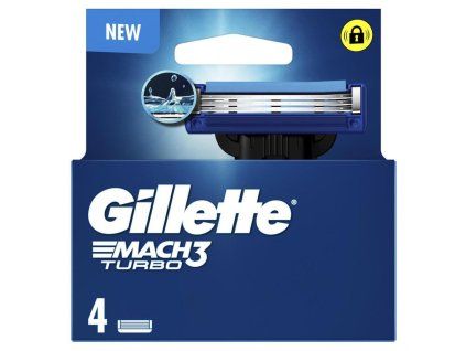 Gillette náhrady Mach3 Turbo 4ks Ks