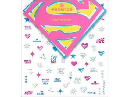 essence Superman nálepky na nehty