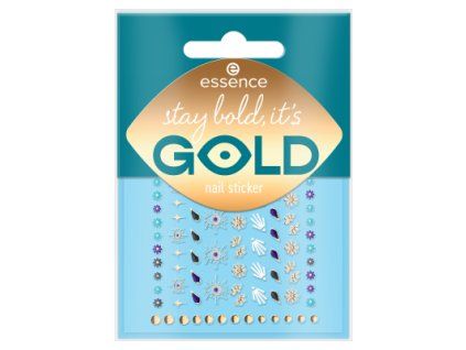 essence nálepky na nehty stay bold, it's GOLD;