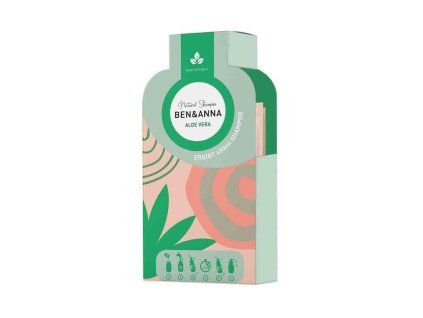 BEN&ANNA Šampon v zrníčkách ALOE VERA, 2 × 20 g;