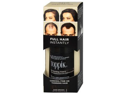 TOPPIK vlasová vlákna Dark brown, 12g