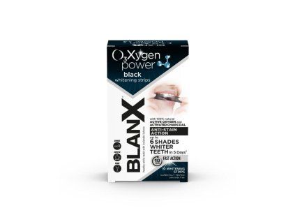 BlanX O3X Whitening Black Strips, 10 ks