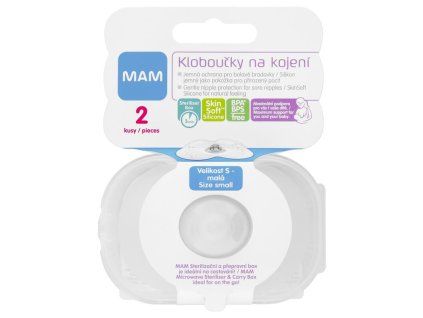 MAM PRSNÍ KLOBOUČKY 2 ks, vel. S (17 mm)
