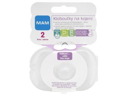 MAM PRSNÍ KLOBOUČKY 2 ks, vel. L (23 mm)