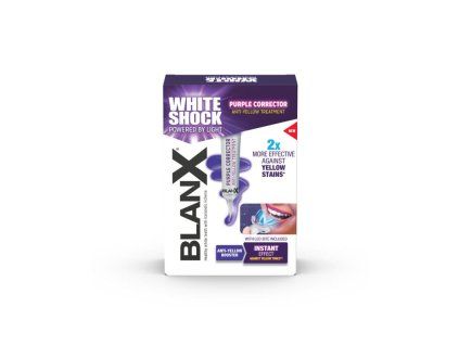 Blanx White Shock Purple Treatment, bělící kúra + LED, 20 ml