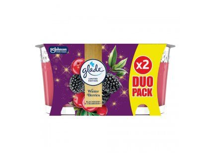 Glade DUO svíčky 2x112g Winter Berries