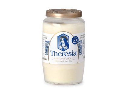 Theresia kompozitní svíčka 155g ~2,5dne bílá