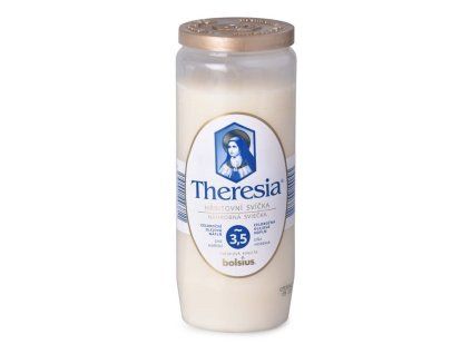 Theresia kompozitní svíčka 230g ~3,5dne bílá