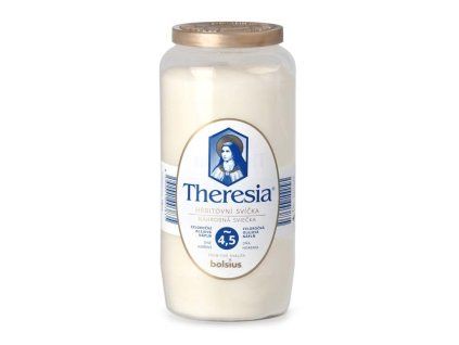 Theresia kompozitní svíčka 320g ~4,5dne bílá