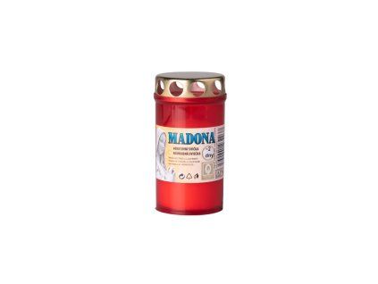 Madona víčko 135g ~2dny červená lisovaná