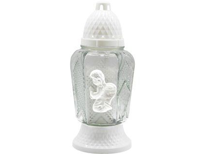 Madona Hřb.Sklo 25cm vklad 80g 24h Anděl