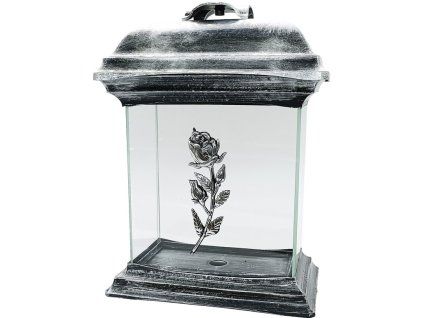 Madona Hřb.Katedrála 26 cm růže stříbrná