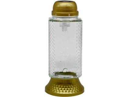 Madona Hřb.Sklo LED 26 cm strukturované zlatá