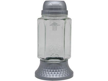 Madona Hřb.Sklo LED 21 cm kříž stříbrná