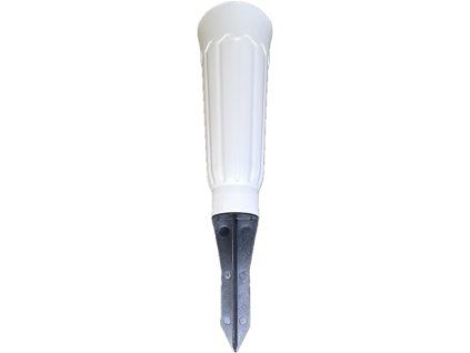 Madona hřbitovní váza plast zapichovací 27 cm – bílá