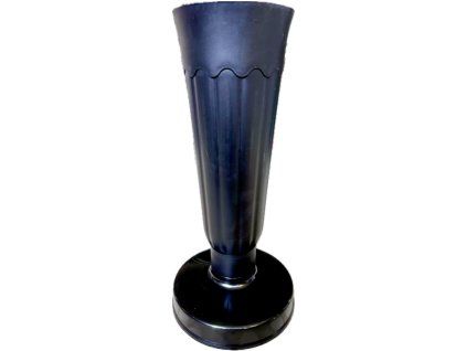 Madona hřbitovní váza plast se zátěží 32 cm – černá