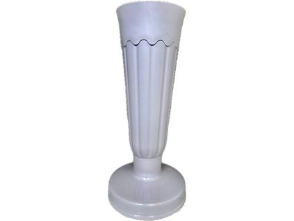 Madona hřbitovní váza plast se zátěží 32 cm – šedá