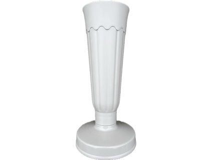 Madona hřbitovní váza plast se zátěží 32 cm – perleť