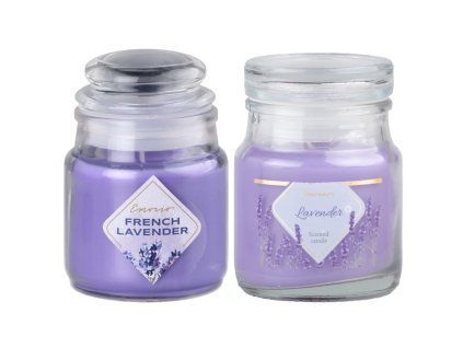 Emocio vonná svíčka ve skle Lavender se skleněným víčkem 57x85mm