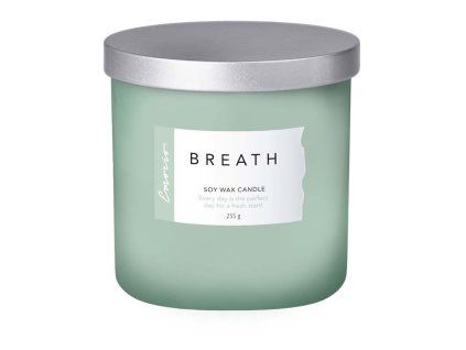 Emocio Wellness vonná svíčka s kovovým víčkem Breath, sojová 95x95mm