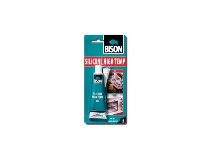 BISON vysokoteplotní tmel SILICONE HIGH TEMP RED 60 ml