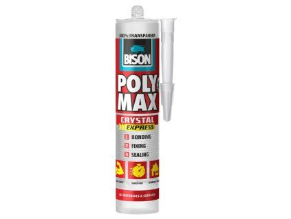 BISON montážní lepidlo a tmel POLY MAX crystal express 300 g