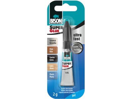 BISON vteřinové lepidlo SUPER GLUE GEL 2 g Jumbo Card