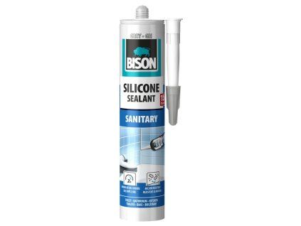 BISON silikonový tmel SILICONE SANITARY ŠEDÝ 280 ml