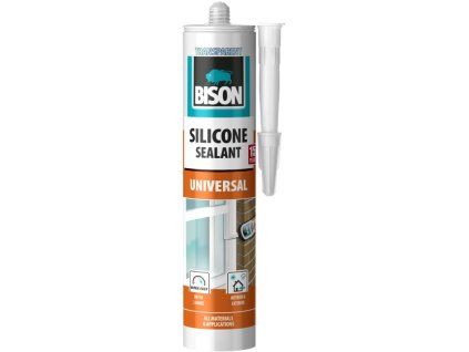 BISON silikonový tmel SILICONE UNIVERSAL ČIRÝ 280 ml