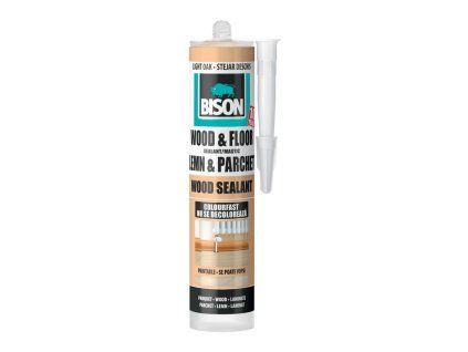 BISON jednosložkový tmel WOOD SEALANT LIGHT OAK (světlý dub) 300 ml