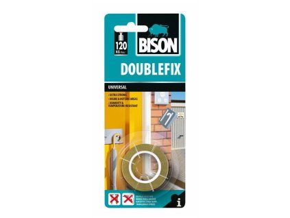 BISON oboustranná lepicí páska DOUBLEFIX UNIVERSAL 1,5 m x 19 mm