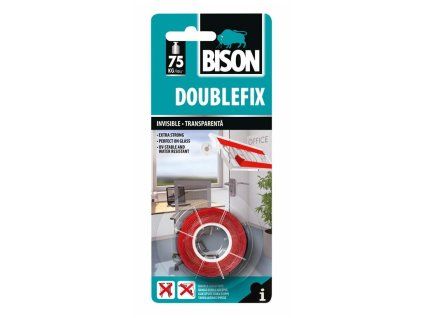 BISON oboustranná lepicí páska DOUBLEFIX INVISIBLE 1,5 m x 19 mm