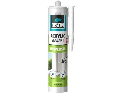 BISON jednosložkový tmel ACRYLIC UNIVERSAL BÍLÝ 300 ml