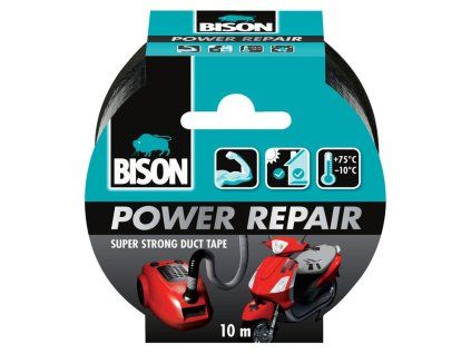 BISON univerzální lepicí páska Power Repair  Black Roll 10 m Multi Language
