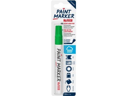 ALTECO permanentní popisovač Paint Marker Classic zelený