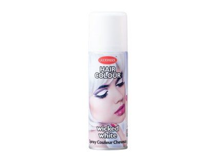Barevný sprej na vlasy bílý, 125 ml