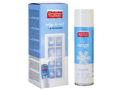 Sníh 150 ml spray + 8 šablon