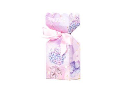 Mýdlo Hortensia v krabičce ve fialové barvě 90g