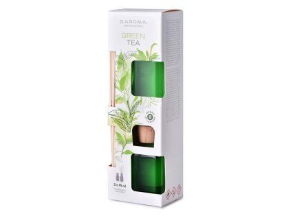 Diffuser D-Aroma Green Tea + vonná stébla 2x75ml