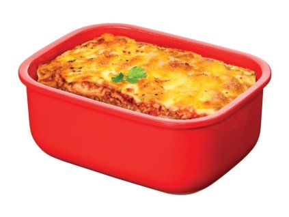 Sistema Box na ohřev jídla Microwave rectangular 525 ml, červená