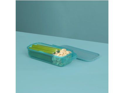 Sistema Dělený svačinový box Ocean Bound Slide n Snack 445 ml, mátová