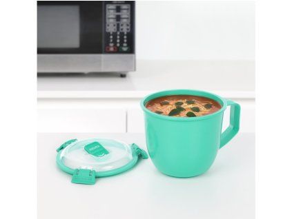 Sistema Hrnek na polévku a dušené pokrmy Microwave Large Soup Mug 900 ml, mátová