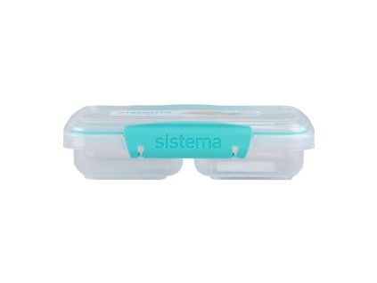 Sistema Dělený svačinový box To Go Small Split se 2 oddíly 350 ml, mátová
