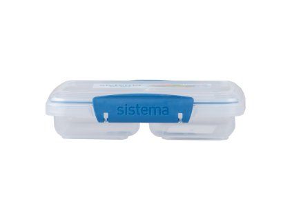 Sistema Dělený svačinový box To Go Small Split se 2 oddíly 350 ml, modrá