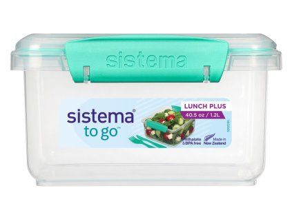 Sistema Svačinový box s příborem To Go Lunch Plus 1,2 l, zelená