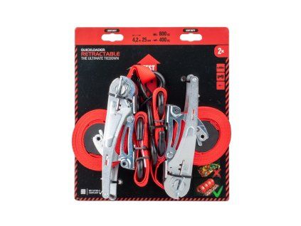 QUICKLOADER® Retractable 800 kg • 4,2 m x 25 mm • 2-pack