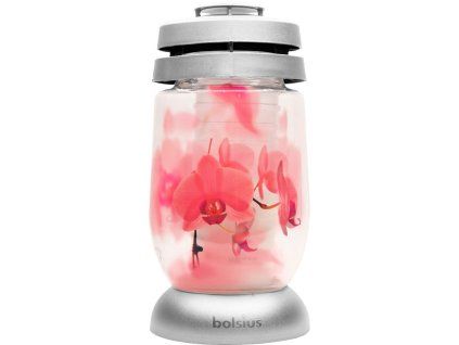 Bolsius hřbitovní sklo 23 cm vklad 120g 36h. Orchidej