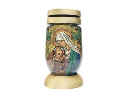 Bolsius hřbitovní sklo 23 cm vklad 120g 36h. Mozaika Maria