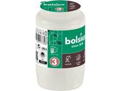 Bolsius kompozitní svíčka 143g 50h. bílá víčko papír