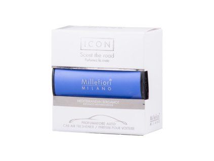 Millefiori Icon Mediterranean Bergamot vůně do auta Classic tmavě modrá